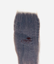 Load image into Gallery viewer, Natural Kinky Straight Lace Closure 4 by 4