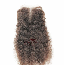 Load image into Gallery viewer, Natural Kinky Curly Lace Closure 4 by 4