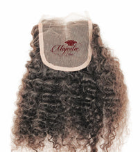 Load image into Gallery viewer, Natural Kinky Curly Lace Closure 4 by 4